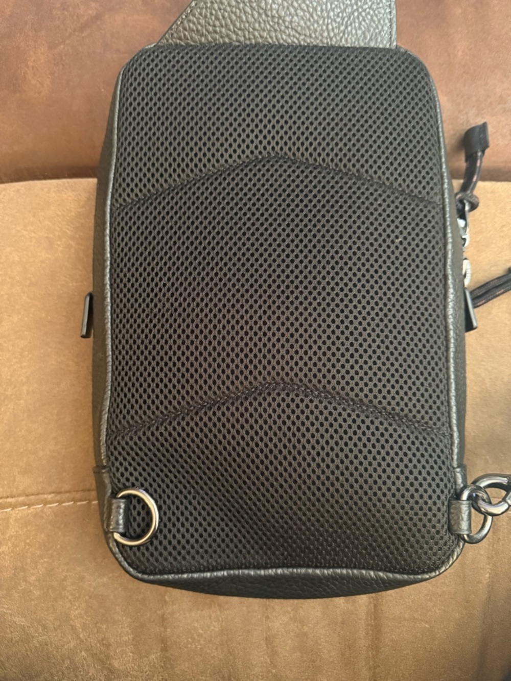 Coach Black Leather Sling / Crossbody Bag – Pebbled Leather - Picture 3 of 6